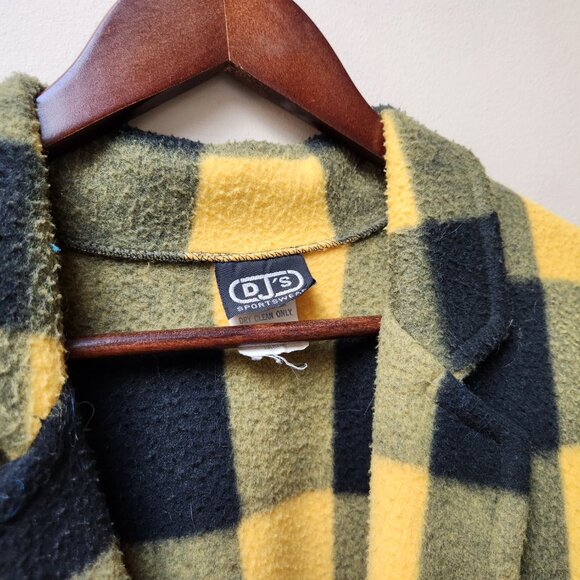 Vintage warm fleece plaid shacket / l/xl - Picture 6 of 6